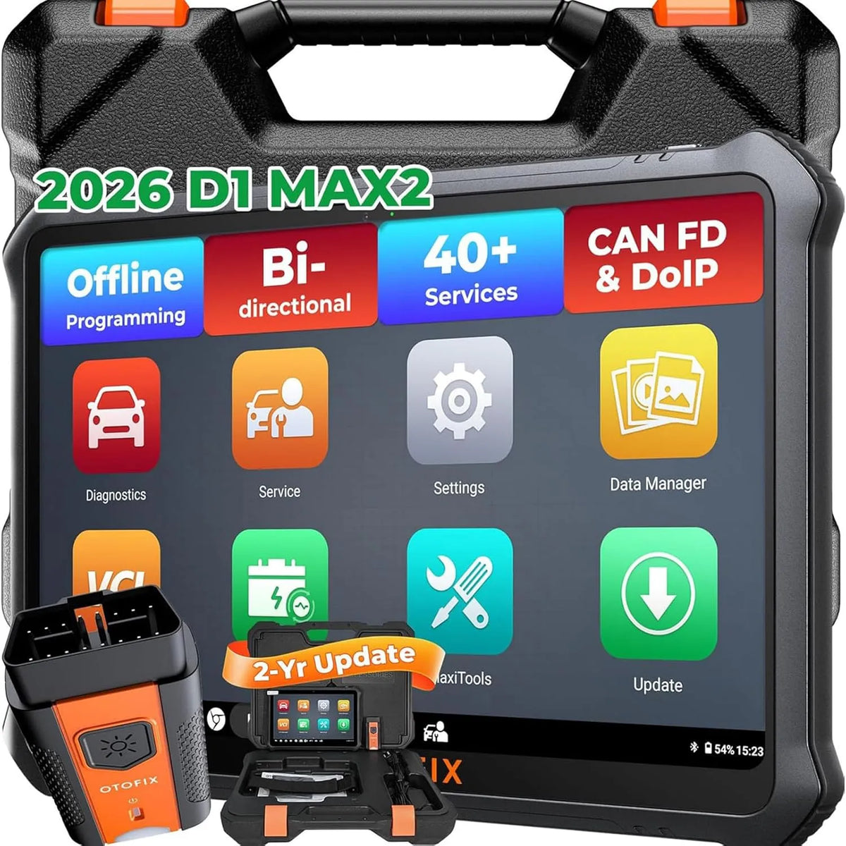 D1 Max Outil de Diagnostic Voiture, ECU, pour l'entretien automobile