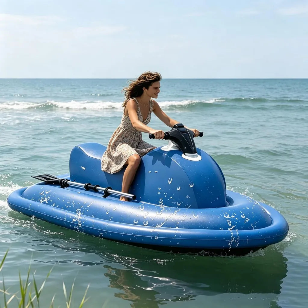 Scooter Sous-Marin Électrique 2 Places 500W/700W, Batterie Amovible 700W, Charge 150 kg, Gonflable pour Adultes
