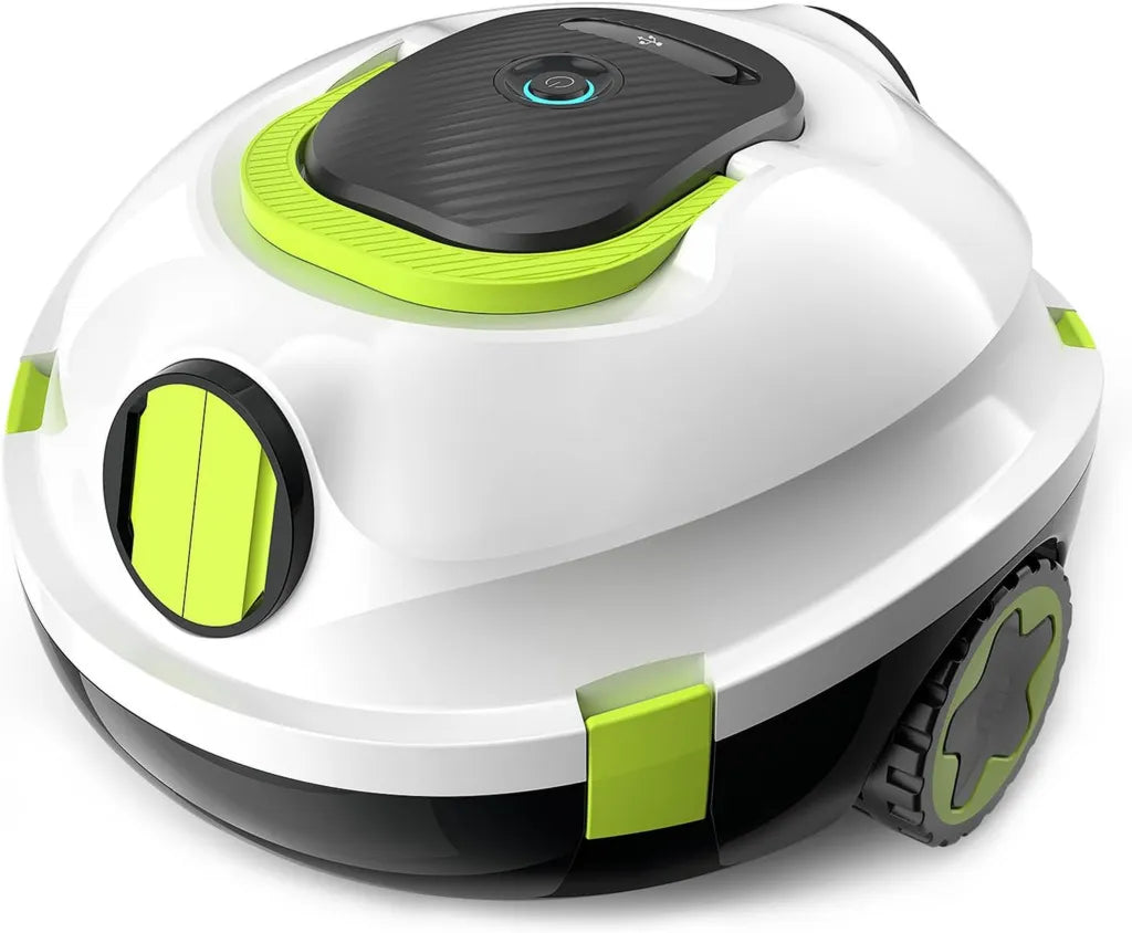Robot Piscine Autonome MEDOXA, Nettoyeur Automatique sans Fil, 120min d'Autonomie, Stationnement Intelligent, Léger et Puissant pour Piscines Jusqu'à 110㎡