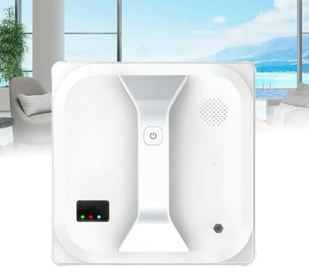 Robot lave-vitres intelligent avec forte aspiration de 3000 PA et télécommande, idéal pour surfaces intérieures et extérieures