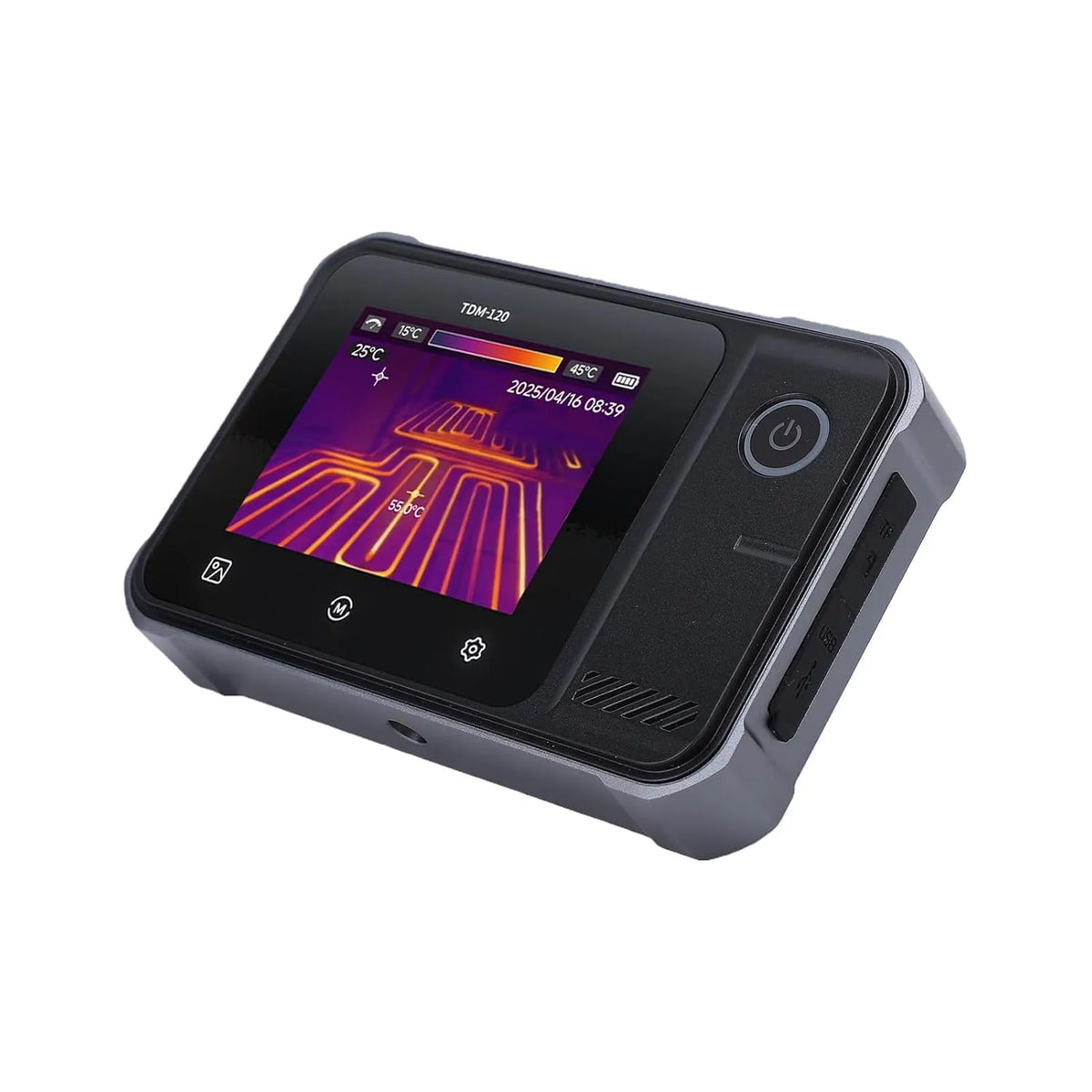 Caméra thermique – TDM-120, avec caméra, avec chauffage, isolé, 1500MAH