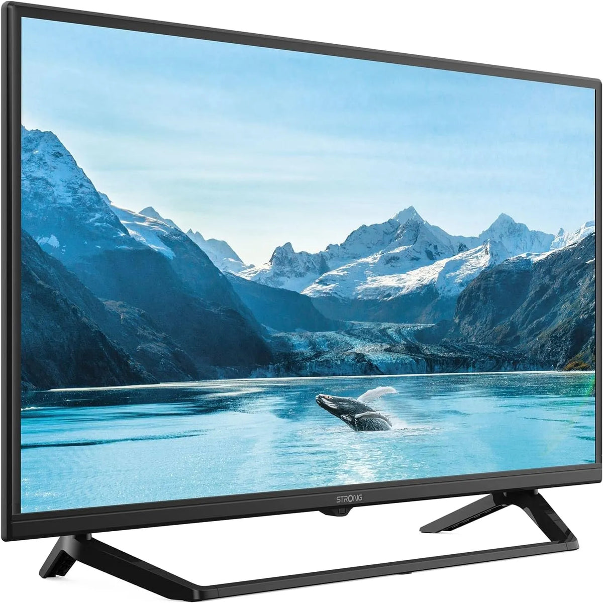 modèle SRT32HF2003C-Noire, STRONG - Télévision HD 32', 80 cm, Triple Tuner Intégré - 2 Ports HDMI, 1 ARC, + 1 Port USB + Mini-AV + Prise Antenne