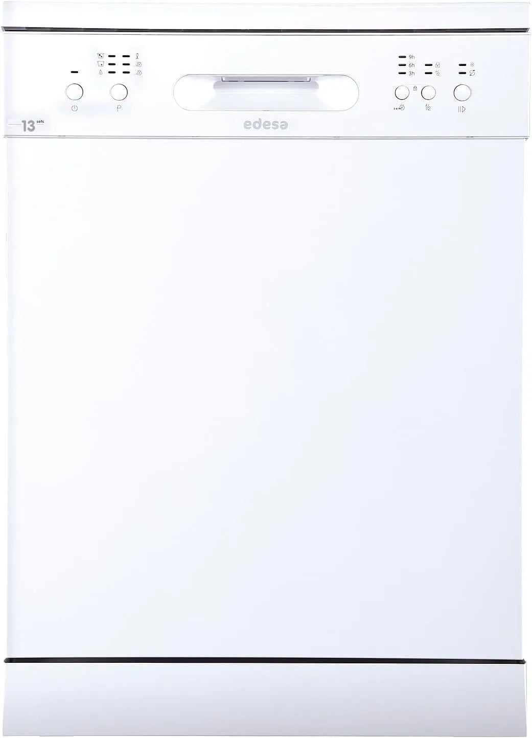 Lave-vaisselle EDW-6130, 60 cm, 6 programmes, classe énergétique D, Modèle WH, Edesa, Lave-vaisselle à installation libre, Finition en couleur blanche