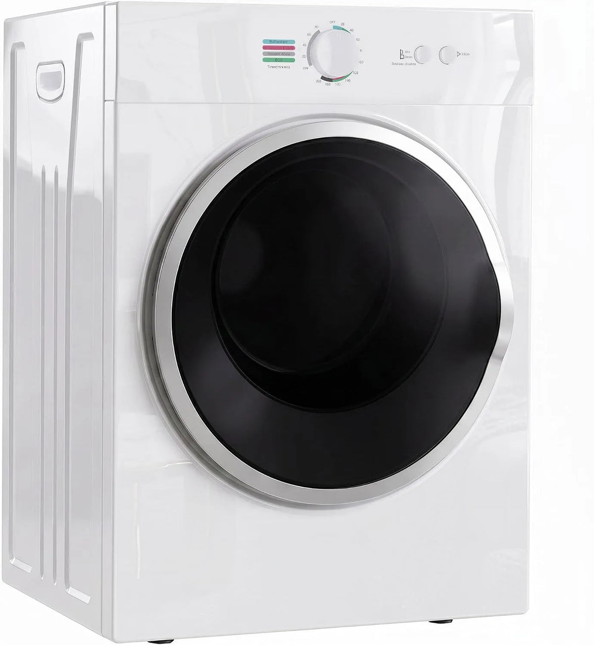 Sèche-linge, 1020 W, 4 programmes, 3 kg, installation murale, acier inoxydable, chauffage céramique PTC, chargement frontal, empilable, mural