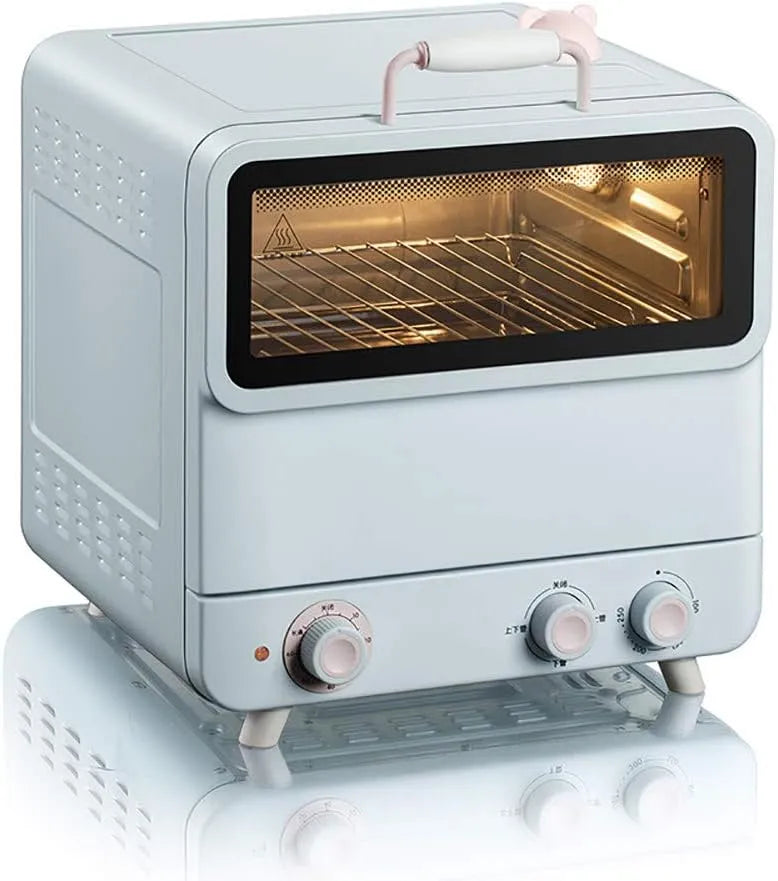 Four électrique, 20 L, 100 à 250 °C, minuteur, vapeur, 2 zones de température, Conception de grande capacité à double couche de 20L, Minuterie de 60