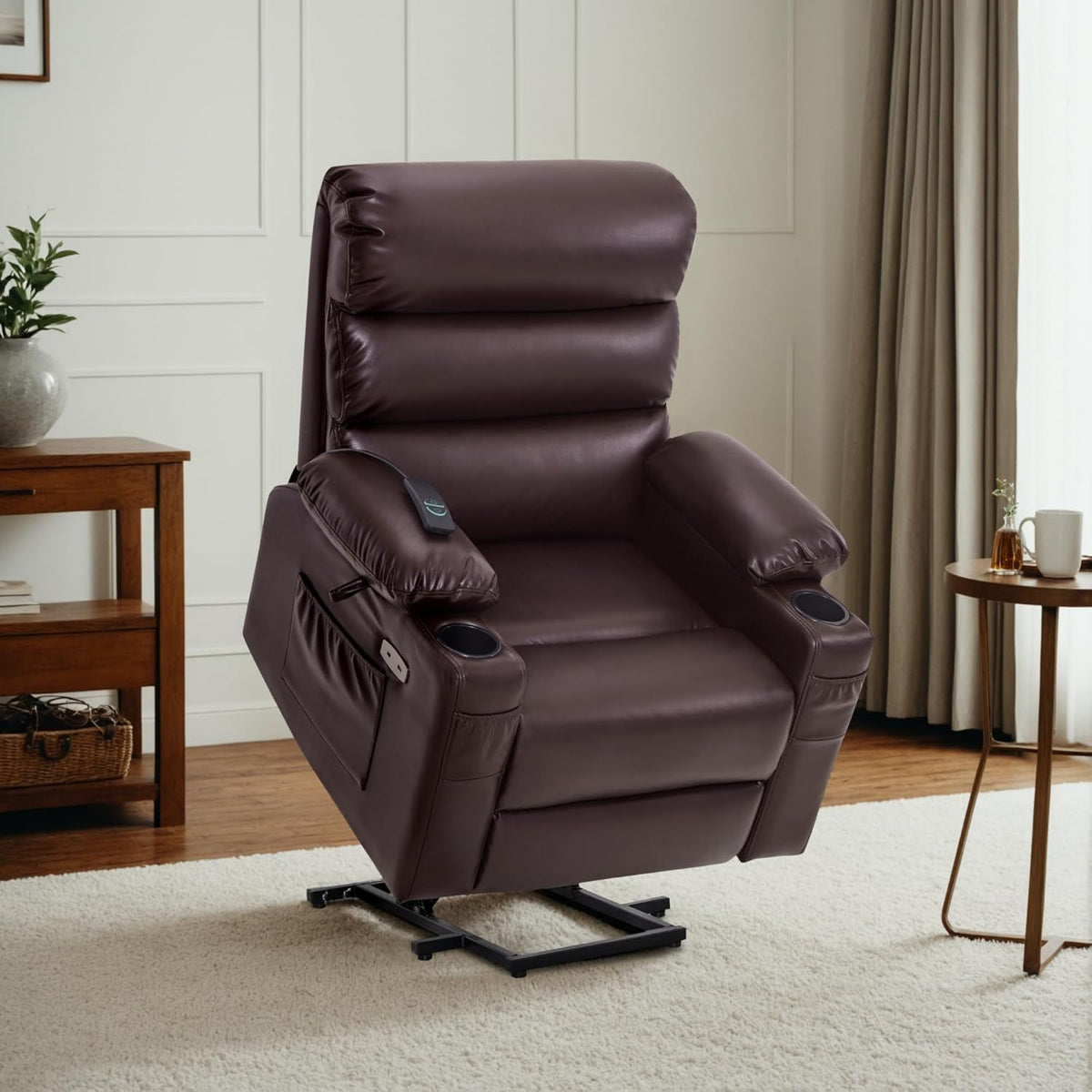 Fauteuil de massage - LC001, avec port USB, marron
