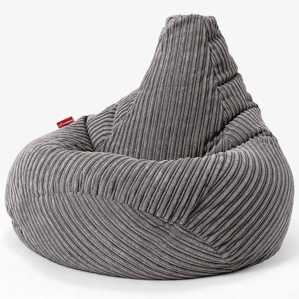 Lounge Pug Pouf Poire Gamer en Velours Côtelé: Anthracite, pour gaming, format portable