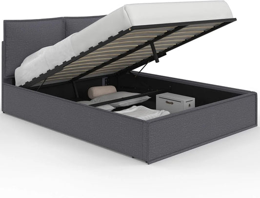 IDMarket – revêtement en tissu, 140 × 190 cm, anthracite