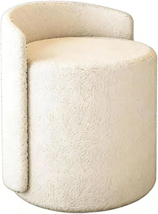 Chaise — pivotant, avec dossier, beige