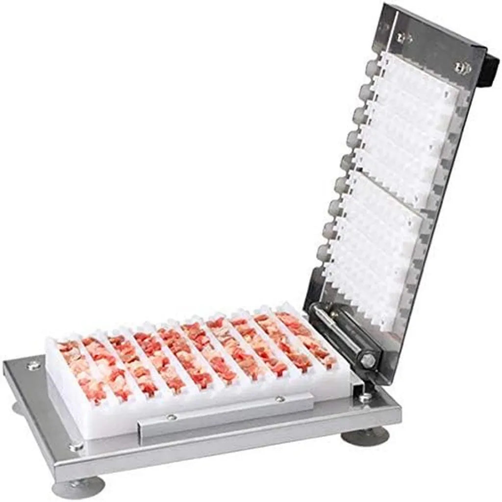 Brochettes en acier inoxydable pour barbecue, idéales pour pique-niques et repas en famille