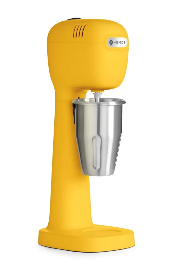 Mixeur Professionnel HENDI pour Boissons et Frappés avec Gobelet et Agitateurs, 400W, Jaune