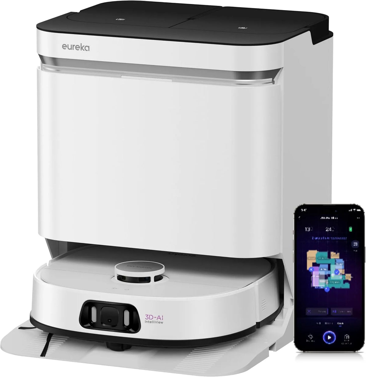 Aspirateur robot, J15, autonettoyante, pour l'entretien automobile, blanc