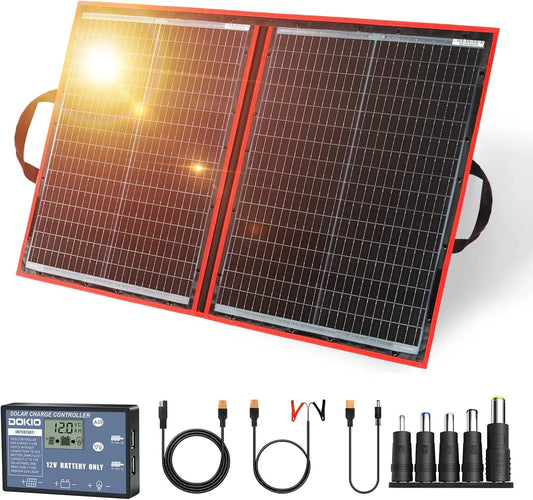 Panneau solaire et module photovoltaïque, 100W, 12V, pliable, monocristallin