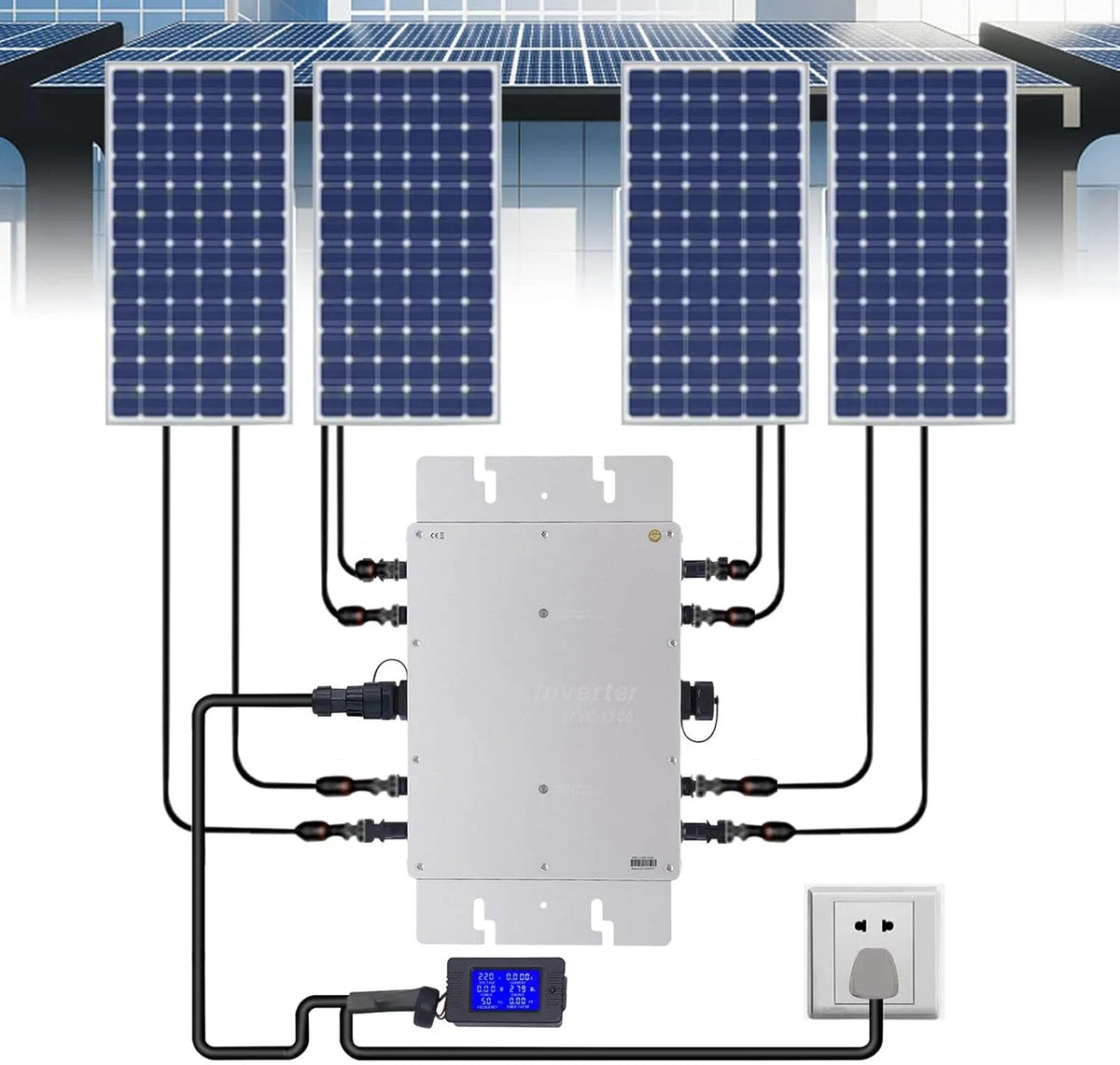 DC28-50 Onduleur solaire hybride et convertisseur-chargeur MPPT, alimentation solaire, 1200 W, 50 V, 30 V, 36 V, avec régulateur MPPT