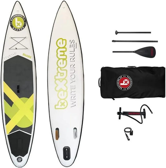 Planche de Paddle Gonflable BeXtreme Shark avec Kit Complet
