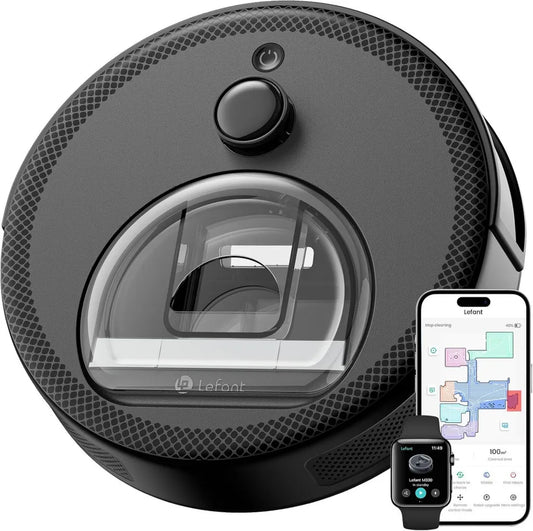 Lefant M330 Robot Aspirateur Laveur 3-en-1 avec 5000Pa, Navigation dToF, Cartographie Avancée, Anti-Enchevêtrement, Zones Virtuelles, Évitement d'Obstacles PSD, Compatible Alexa et WiFi
