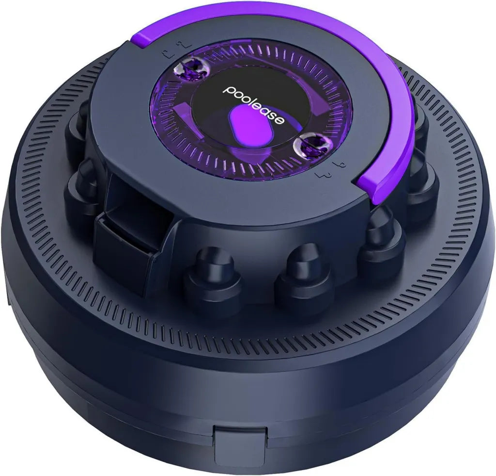 Aspirateur Robot Piscine Sans Fil avec Double Moteur Puissant, 100 Min d'Autonomie pour Piscines Enterrées et Hors Sol