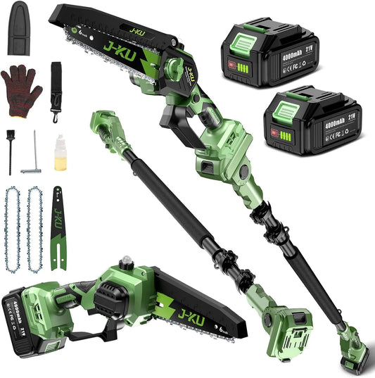 Tronçonneuse, moteur sans balais, 6 Pouces, 4000 mAh, pour l'entretien du jardin