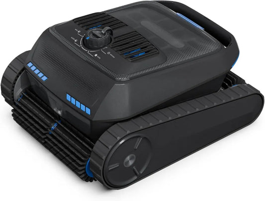 Aspirateur Robot pour Piscine, Navigation Intelligente, Nettoyage Complet, Noir