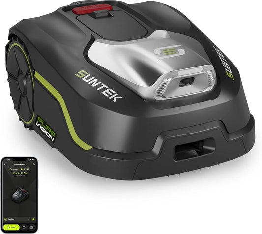 Tondeuse à gazon: IPX5, sans fil, commande via application, 250 m, pour l'entretien automobile, SUNTEK IPX5