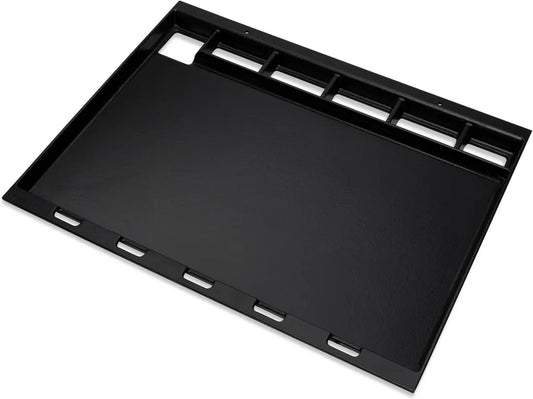 Plancha Weber Complet pour Spirit 300 et Searwood, Chaleur Uniforme, Surface Large pour Viande, Poisson et Légumes – Noir