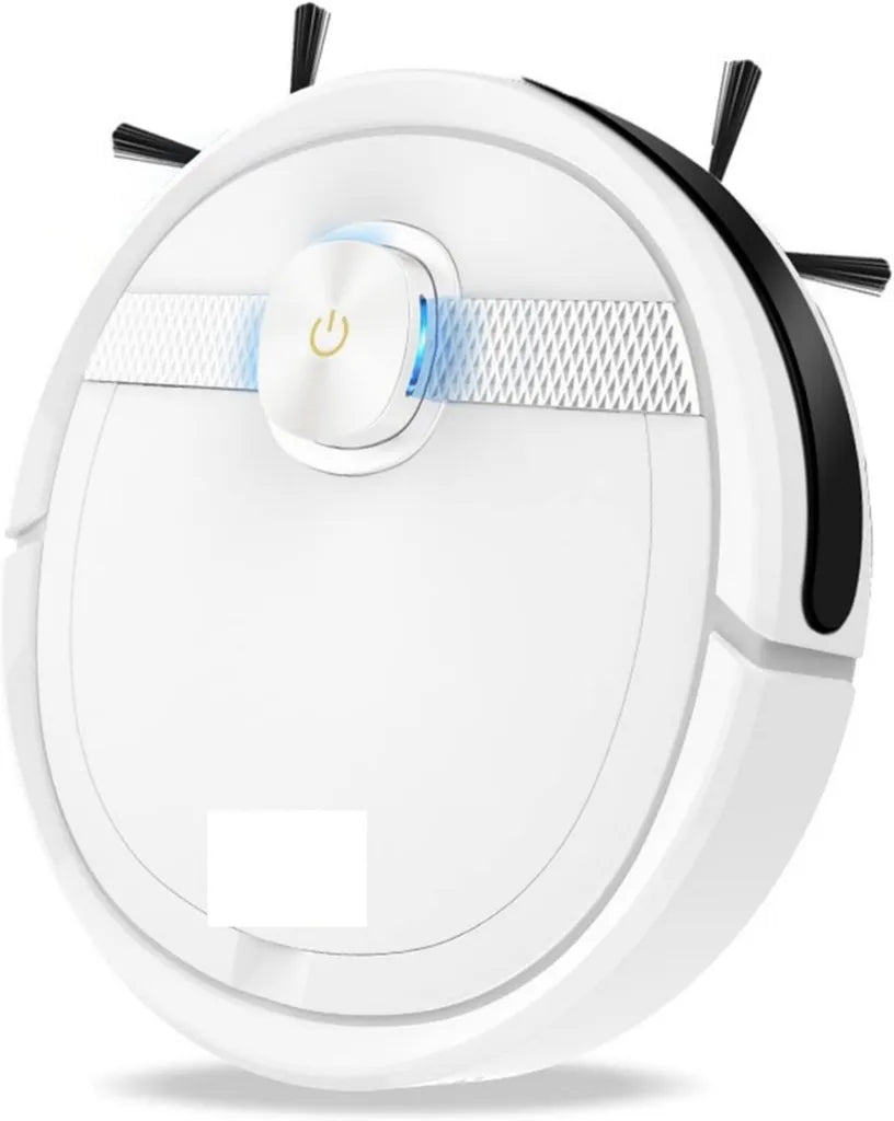Aspirateur Robot 3 en 1 DieffematicJQX avec Capteur Tactile, Nettoyage Humide et Sec, Collecte de Poussière et Cheveux, sans Fil, Blanc, EU