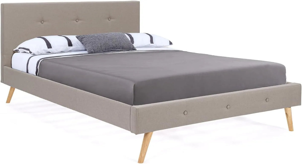 IDMarket — revêtement en tissu, 140 × 190 cm, beige