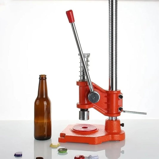 machine de capsulage, bouteille, bois, pour brassage maison et boissons gazeuses
