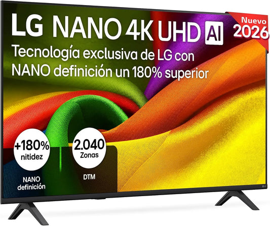 LG NU85 Smart TV, 50 pouces, téléviseur, 4K UHD, 2026, 50' LED UHD 4K - 50NU850B6LA, LG TV Nano NU85