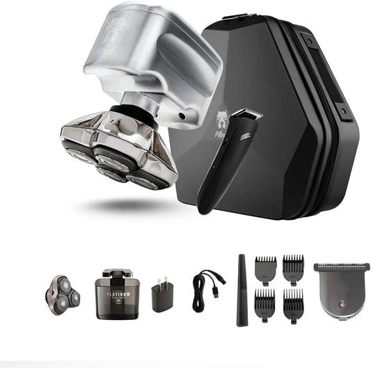 Rasoir, Câble, sans fil, pour Tête et Visage, Skull Shaver Pitbull Diamond Pro Rasoir pour Tête et Visage