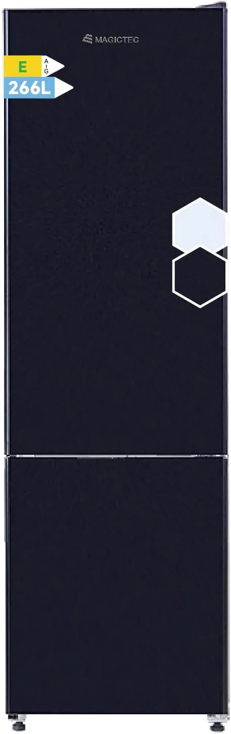 Congélateur L, 74, 266 L, pose libre, No Frost, éclairage LED, armoire congélateur, 192 L, Métallique, magictec Frigo congelateur combiné