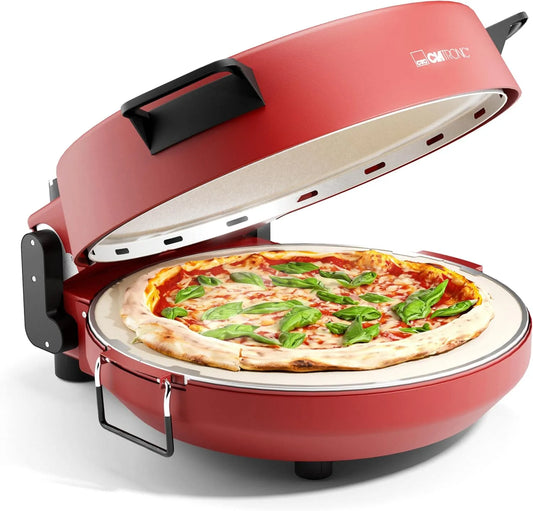 Four électrique à pizza, 32cm, Ø 32 cm, pizza en moins de 5 min, pizza italienne en pierre à la maison, PM 3787, aussi pour pizzas surgelées