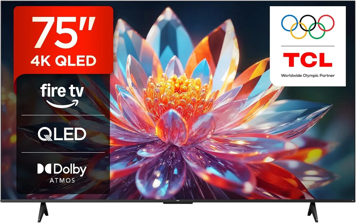 TCL 75T6C Smart TV, téléviseur, 4K UHD, QLED, HDR, Appuyez et Demandez à Alexa, HDR10+, Fire TV