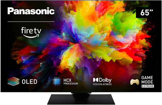 Panasonic TV-65Z80AEZ Smart TV, 65 pouces, téléviseur, 4K UHD, OLED, noir, Dolby Vision & Atmos, 2024, Controle Vocal Alexa, Fire TV, Mode Jeu Extreme