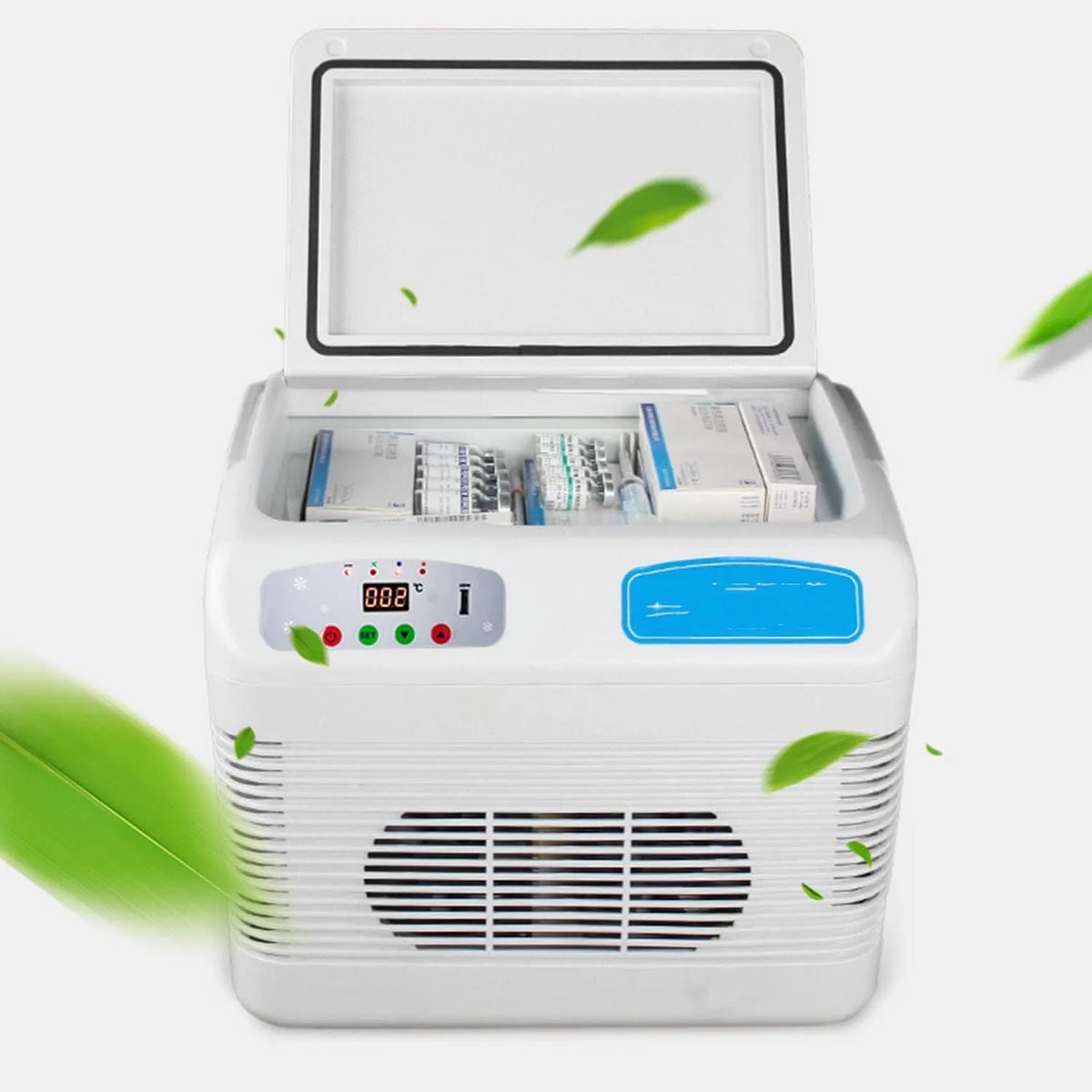 Réfrigérateur médical portable, 12 L, 2 à 8 °C, 2 zones de température, transport d'insuline et de médicaments, réfrigérateur médical 2-8 ° C avec