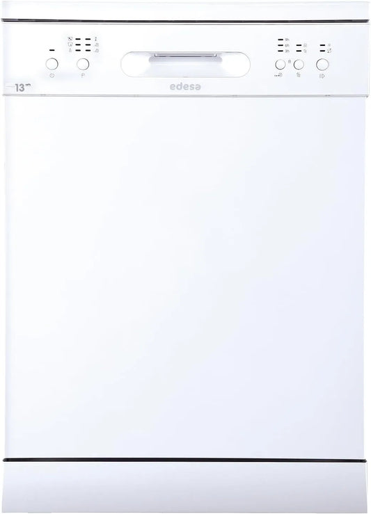 Lave-vaisselle EDW-6130, 60 cm, 6 programmes, classe énergétique D, Modèle WH, Edesa, Lave-vaisselle à installation libre, Finition en couleur blanche