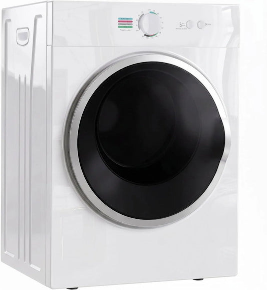 Sèche-linge, 1020 W, 4 programmes, 3 kg, installation murale, acier inoxydable, chauffage céramique PTC, chargement frontal, empilable, mural