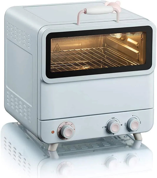 Four électrique, 20 L, 100 à 250 °C, minuteur, vapeur, 2 zones de température, Conception de grande capacité à double couche de 20L, Minuterie de 60