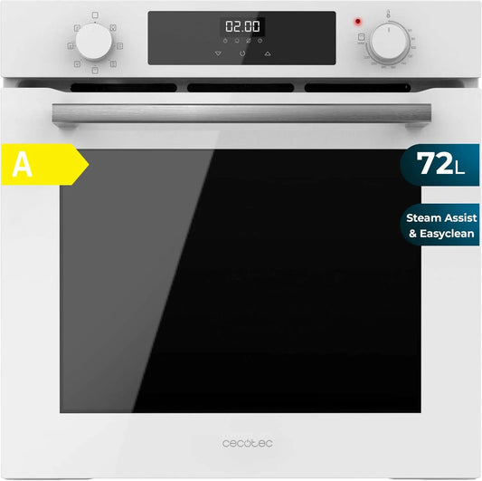 Cecotec Bolero Hexa M226000 Four électrique, 60cm, 72 L, 2800 W, 7 programmes, gril, vapeur, décongélation, acier inoxydable, Mode Grill, 2800W