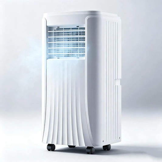 Climatiseur, 3500 W, portable, minuteur, autonome, 3 vitesses, silencieux, Bureau ou Petit Appartement 3500W, télécommande et écran LED, minuterie 24