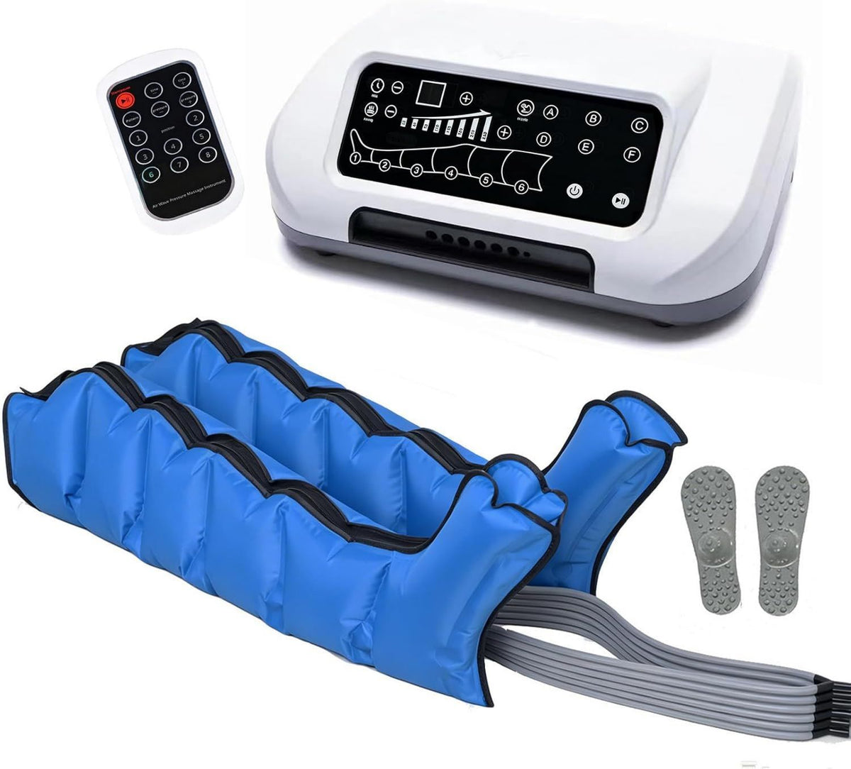Bottes de pressothérapie: 250 mmHg, 6 Chambres, 6 Modes