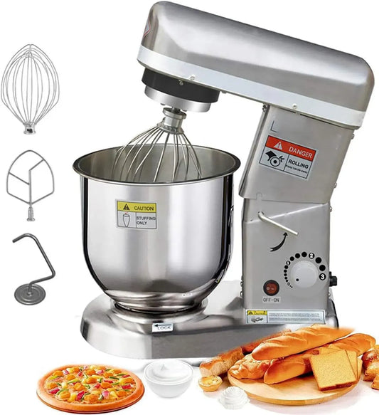 Robot de cuisine Silver-10L, 10 L, professionnel, acier inoxydable, argenté