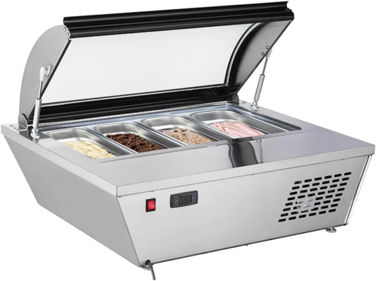 Produit 4 Bacs de 5 Litres, Générique Vitrine à Glace à Poser 87 Litres