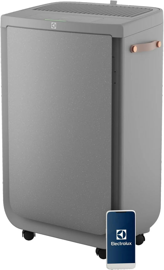 Electrolux 73m2 EPU72571UG Purificateur d'air, Wi-Fi, silencieux, gris, Air Pur Filtration HEPA en 4 étapes, Pure Multi 700, 73m2 Max, Fonction