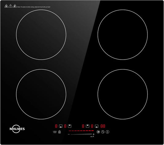 Plaque à induction D60474H1, 60cm, 4 foyers, 7000 W, table de cuisson à induction, Boost, tactile, encastrable, minuteur, Booster, Verrou Enfants