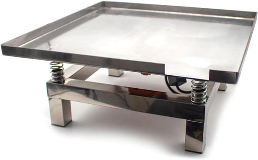 Plateforme vibrante - structure en acier, format compact, en acier inoxydable, 35 x 35 cm