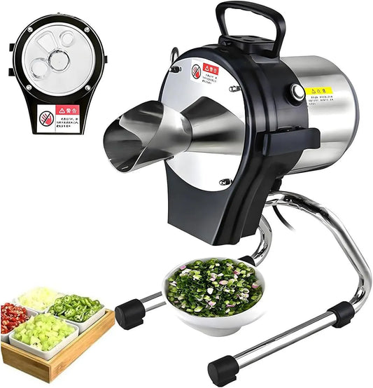 râpe et trancheuse électrique pour ail, Gingembre, pour Coupe-oignons Verts Professionnel, épaisseur de Coupe de 1 à 5 mm, Piment et Pommes de Terre