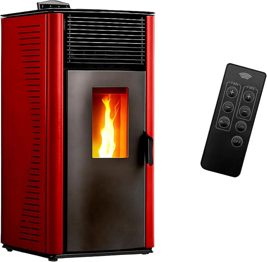 Ustensile de cuisson, 15 kW, ustensile de cuisine, Poêle, Poêle à granulés air Anita 15 kW Bordeaux Sannover