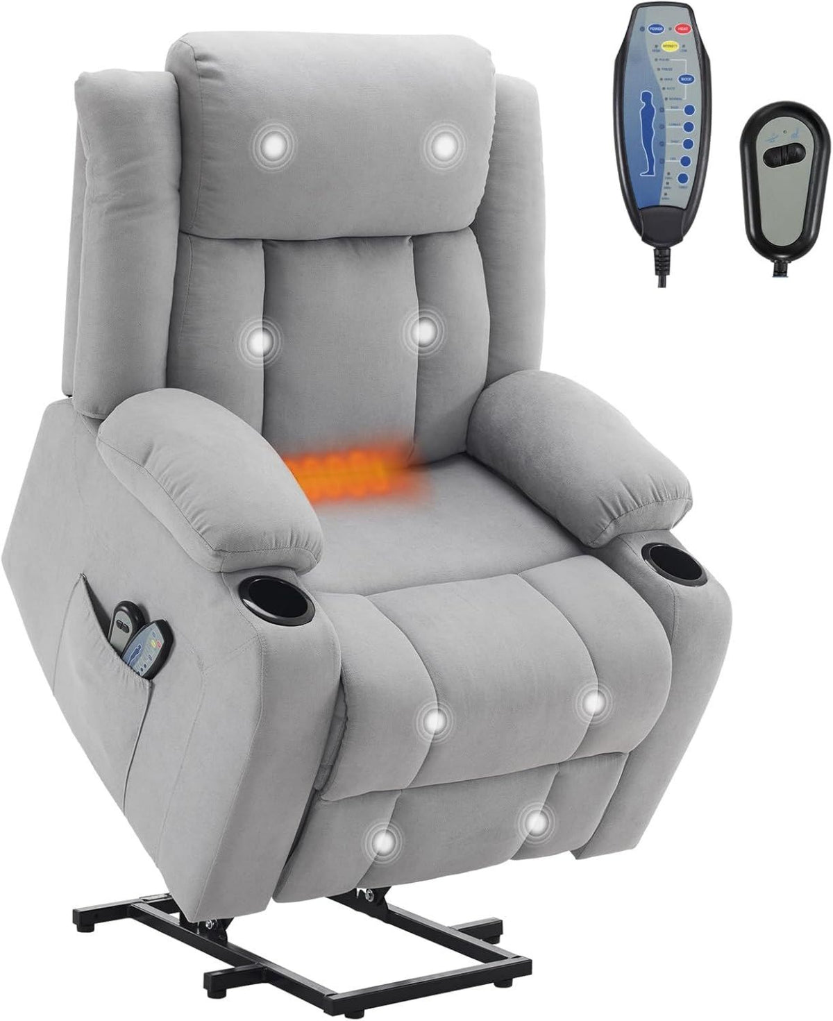 Fauteuil de massage: inclinaison réglable, avec télécommande, LEADZM