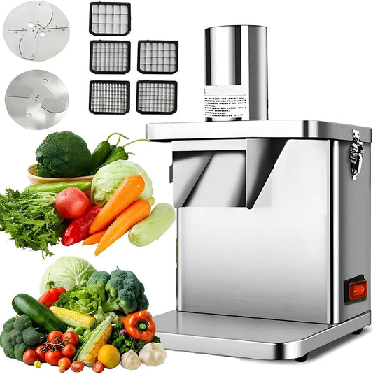 convient pour couper en dés, Coupe-légumes électrique 4 en 1 pour légumes, hacher, 200 kg/h